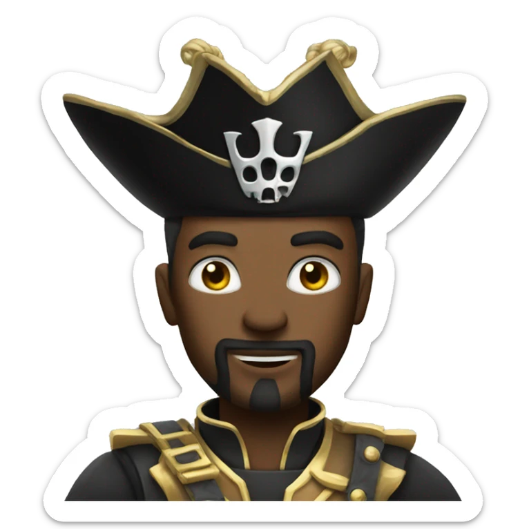 Space Pirate king sticker