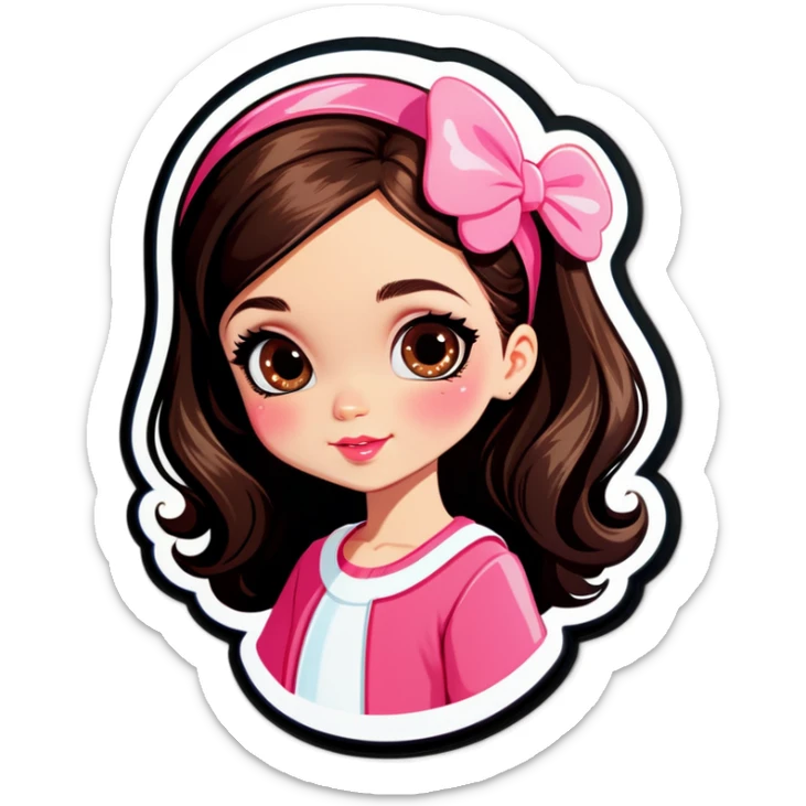 Girly girl sticker