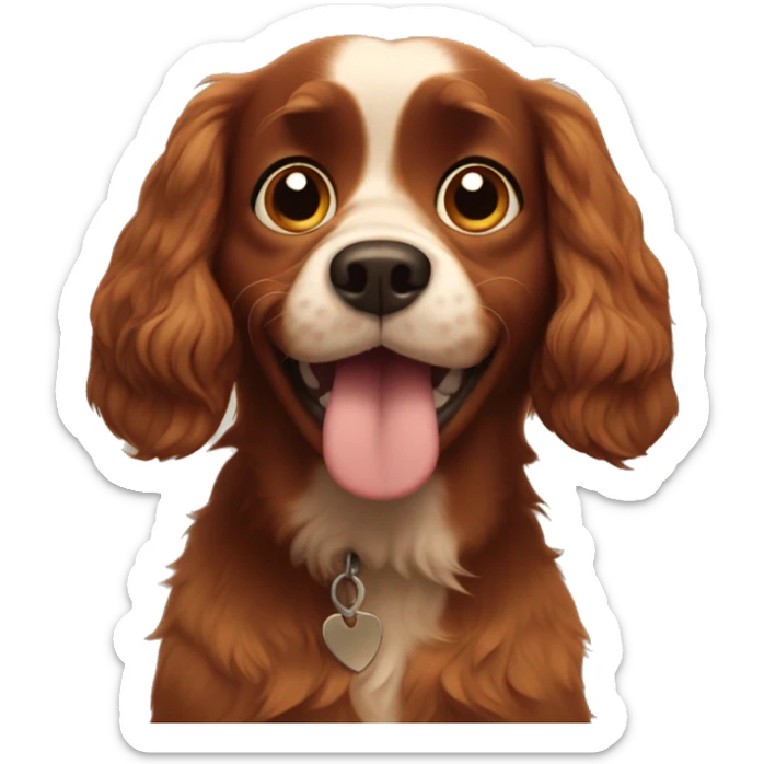 Pixar spaniel sticker