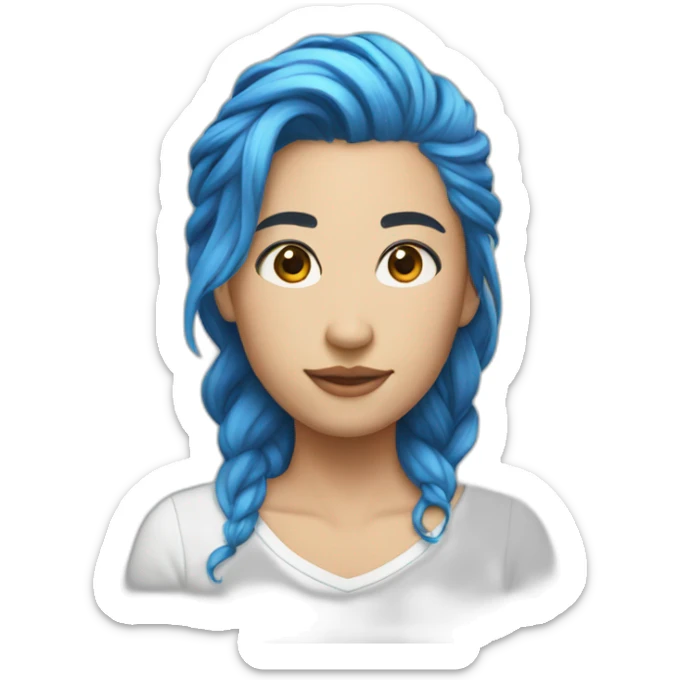 Ashnikko-blue-hair sticker
