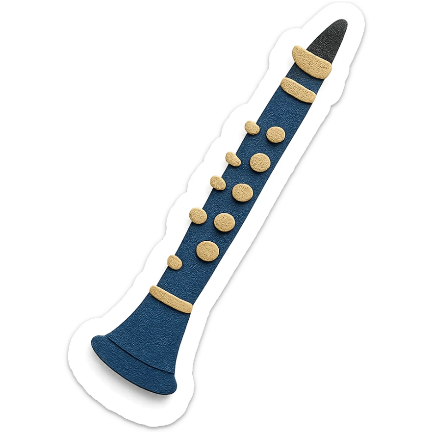 clarinet with mouthpiece sticker