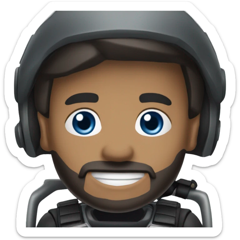 male dark hair blue eyes no beard driving a bmw gs 1250 adventure black sticker