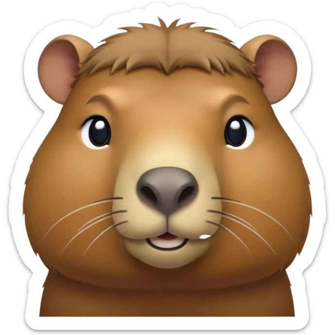 cinematic-noble-capybara-portrait-emoji,-poised-and-serene,-with-a-robust,-rounded-build-and-a-distinctly-capybara-head-featuring-a-broad,-slightly-flattened-face,-short-snout-and-small,-rounded-ears,-covered-in-soft,-earthy-fur sticker