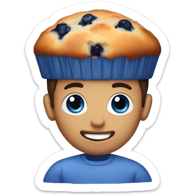 blueberry muffin sticker