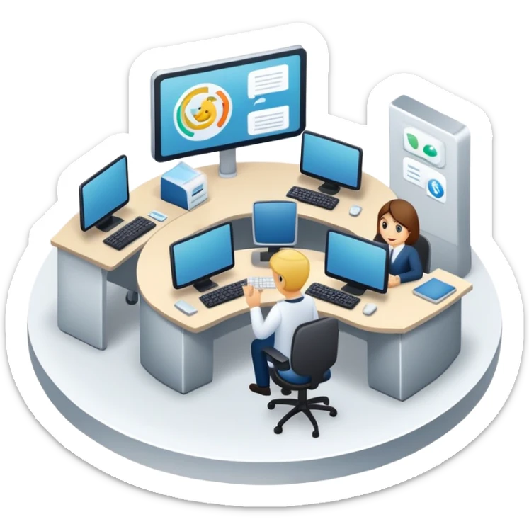 mon entreprise de technologie avec une économie circulaire dans la gestion des parcs informatiques  sticker