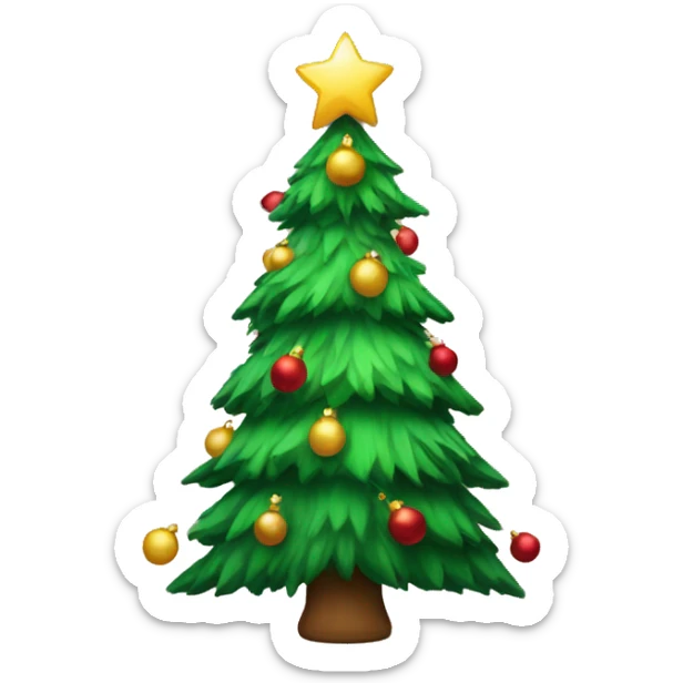 christmas tree sticker