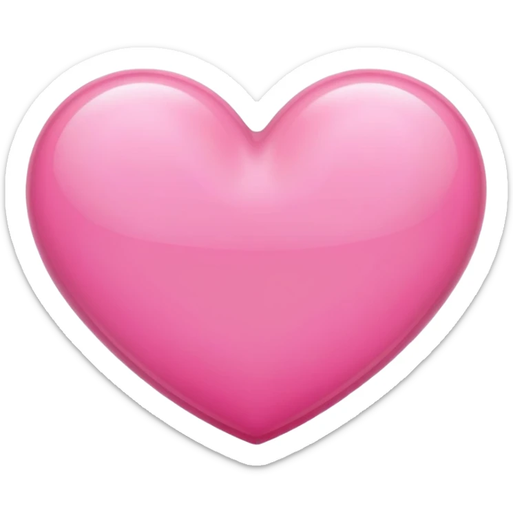Pink heart sticker