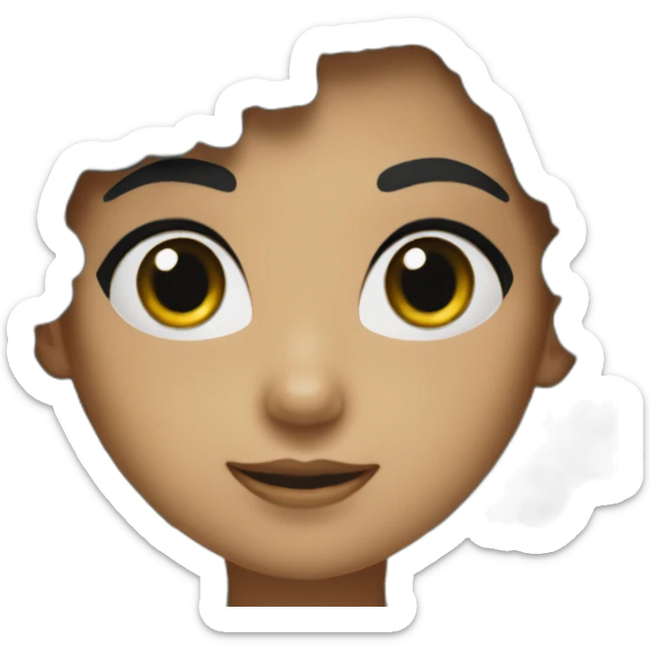 doctor girl in a green emerald robe, with short, curly black hair sticker