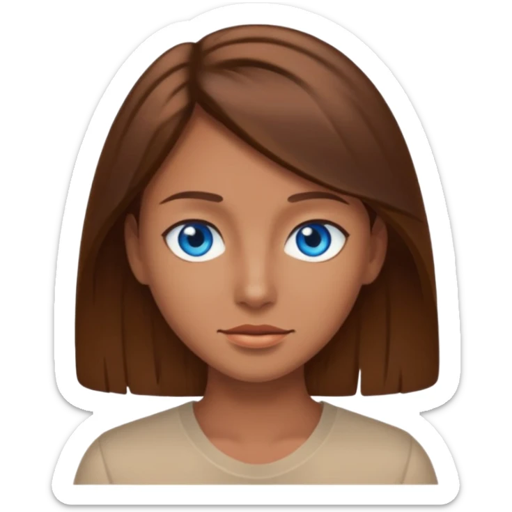 CREATE ME A NICE BOERTJIE BROWN HAIR TANNED SKIN AND BLUE EYES sticker
