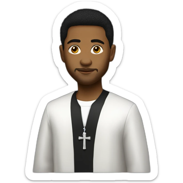 Make a black Youngblood priest emoji according to the theme of the young rich drug dealer guy from the movie superfly sticker