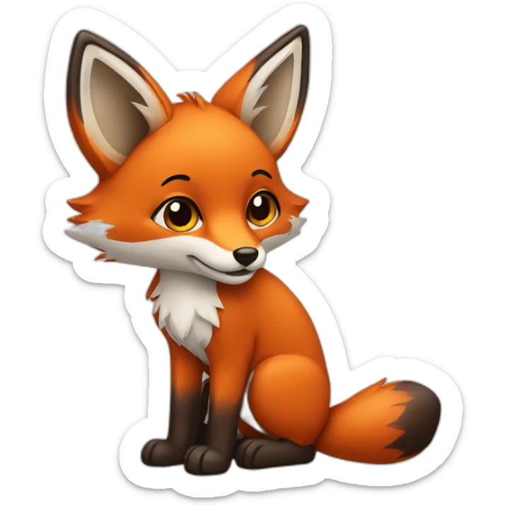 Fox sticker