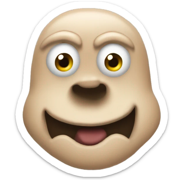 emojis d'un beauf en débardeur avec le ventre qui depasse sticker