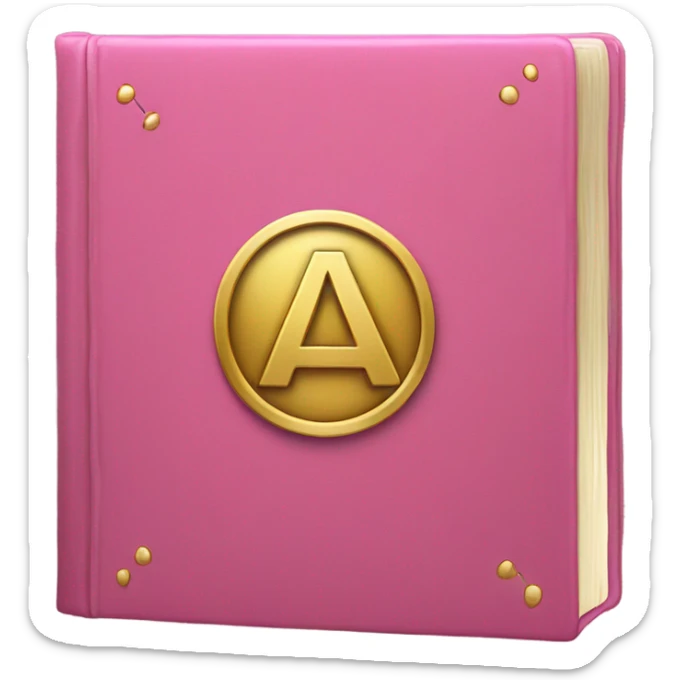 pink book sticker