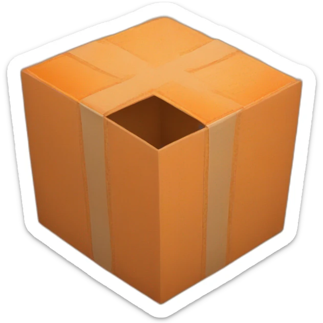 Orange-box sticker