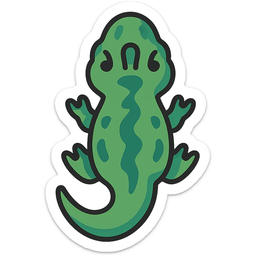 Top-down view of a T-Rex, stylized like a toy car or vehicle, detailed but simplified, positioned on a flat surface with clear outlines, resembling a miniature model or toy dinosaur seen directly from above, bright lighting, simple background, sharp focus sticker