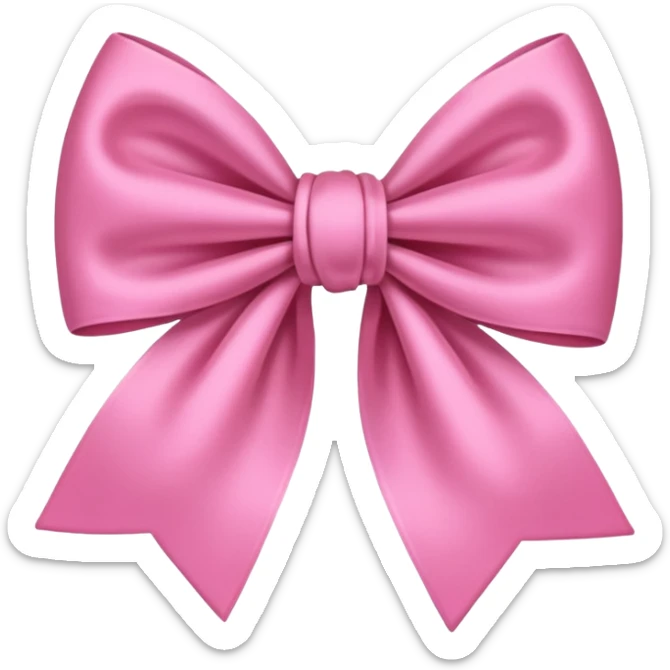 Cute bow sticker