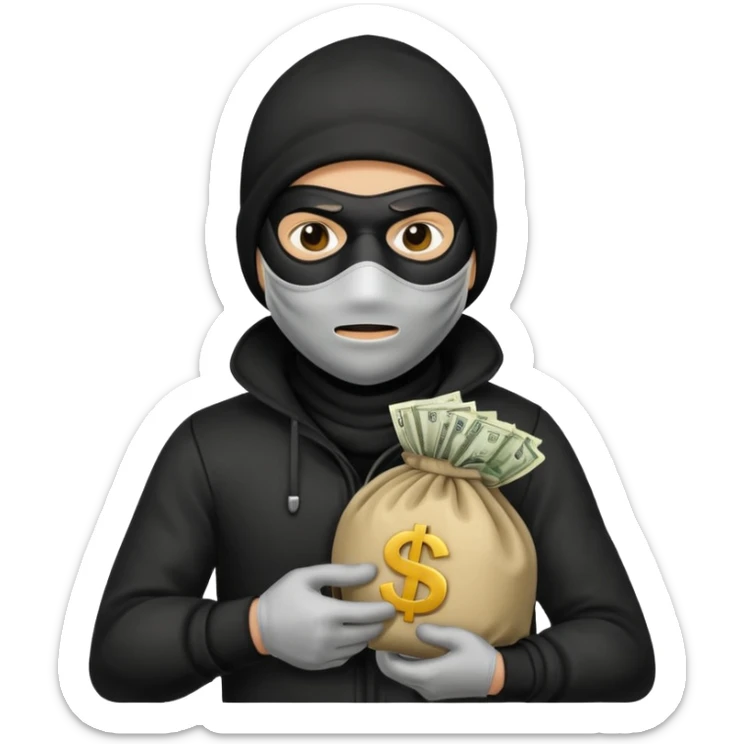Robber sticker