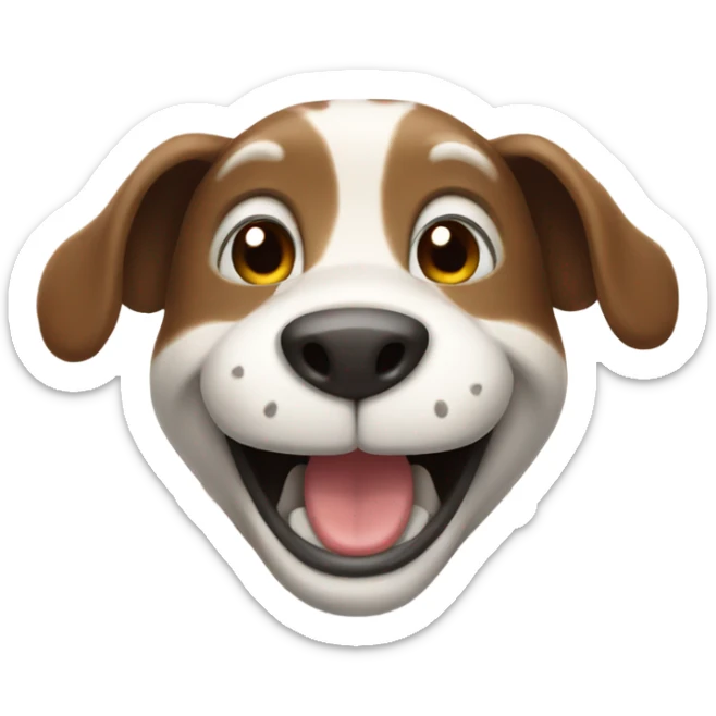 Happy animal smiling  sticker