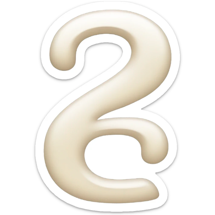 English letter ß sticker