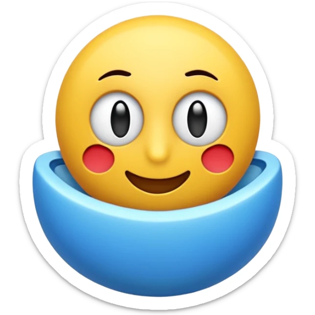 3d animasyon tarzında sevimli gözlerinden kalp çıkan çok mutlu mavi bir ejderha emojisi sticker