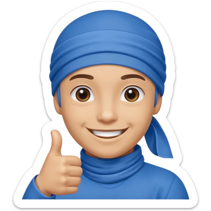 Persona de color con el pulgar arriba y que tengo un taper boricua y más maliante sticker