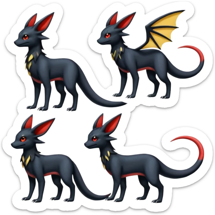 Umbreon-Salandit-Nargacuga-Noivern-fusion (Full body) sticker