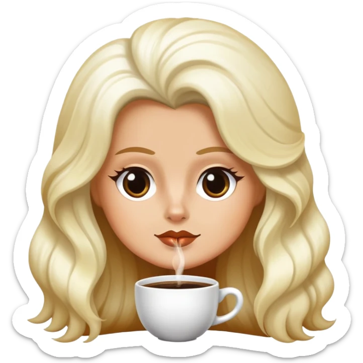 Pomerania blanco con manchas café en la cara junto a su dueña pelo largo negro  sticker