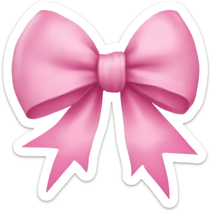 Pink bow sticker