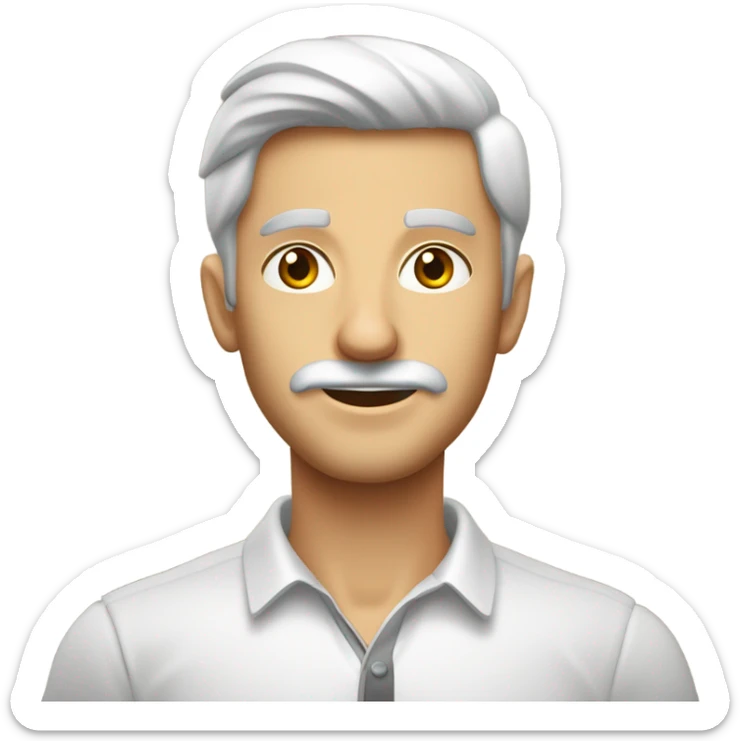 ağzından salya akan adam çok dikkatli düşünüyor ve o sırada ayakkabısı patlıyor sticker