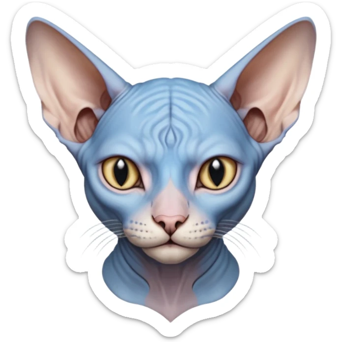 aesthetic brilliant divine lighting, oil paint  -  hieronymus bosch phantasmagoric mutated beautiful ethereal body of evil sphynx sticker