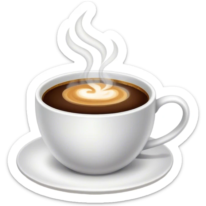 Coffee sticker