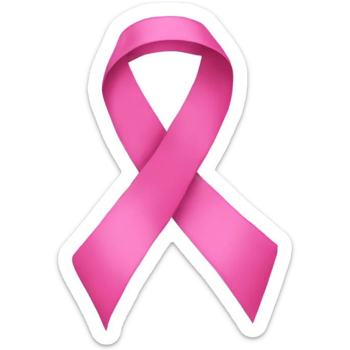 Pink ribbon sticker