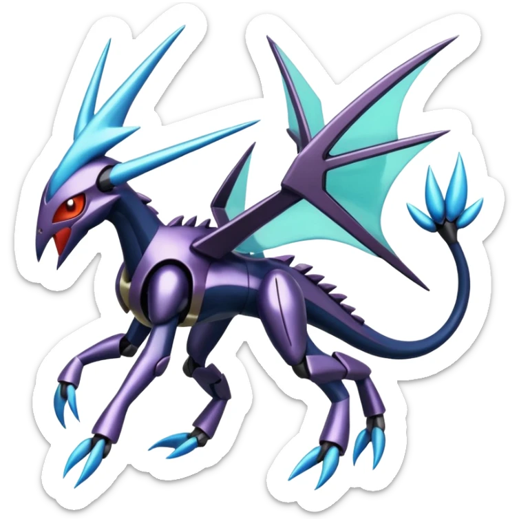 Dialga-Genesect-Miraidon-Darkrai-Deoxys-Giratina-Palkia-Meloetta-fusion-animal-Pokémon-hybrid sticker