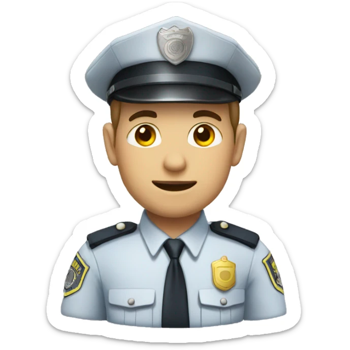 Policeman sticker