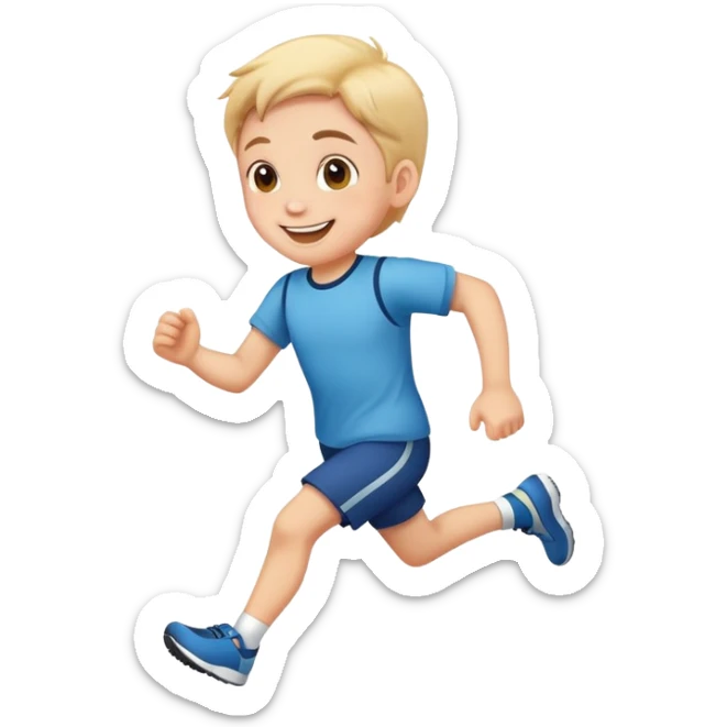 Running child sticker