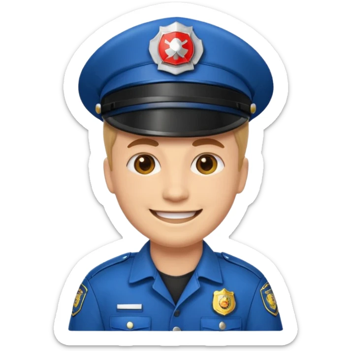 quiero tres emojis, para poner en unas teclas de un telefono (teclas de llamada rápida) un emoji de un policia, otro de un bombero y otro de una ambulancia sticker
