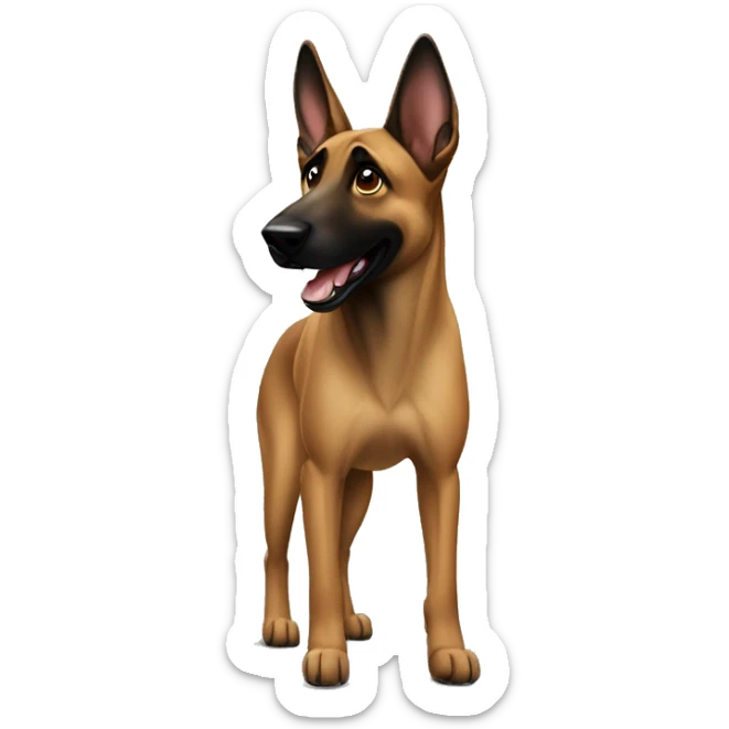 malinois turn round sticker