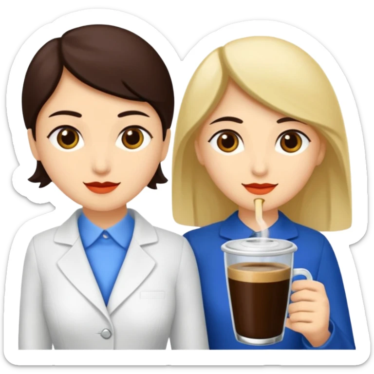 Uzun kahverengi dalgalı saçlı kahverengi gözlü esmer perçemli üzerinde lacivert parmak detaylı body olan bir kız yap saçları kabarık olmasın sticker