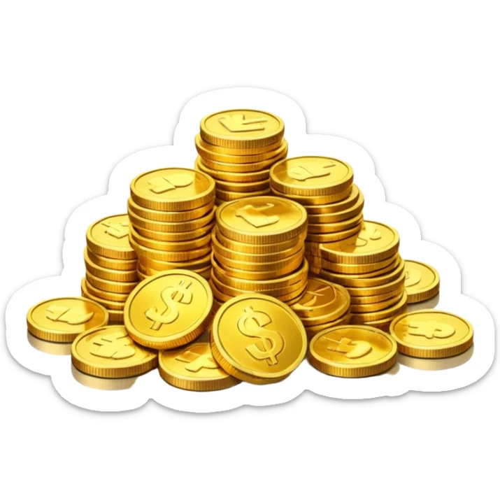 Dragon Hoard pile of gold without the dragon like in the movies so many gold were dragon sleep but dragon just went out  cold coins  sticker