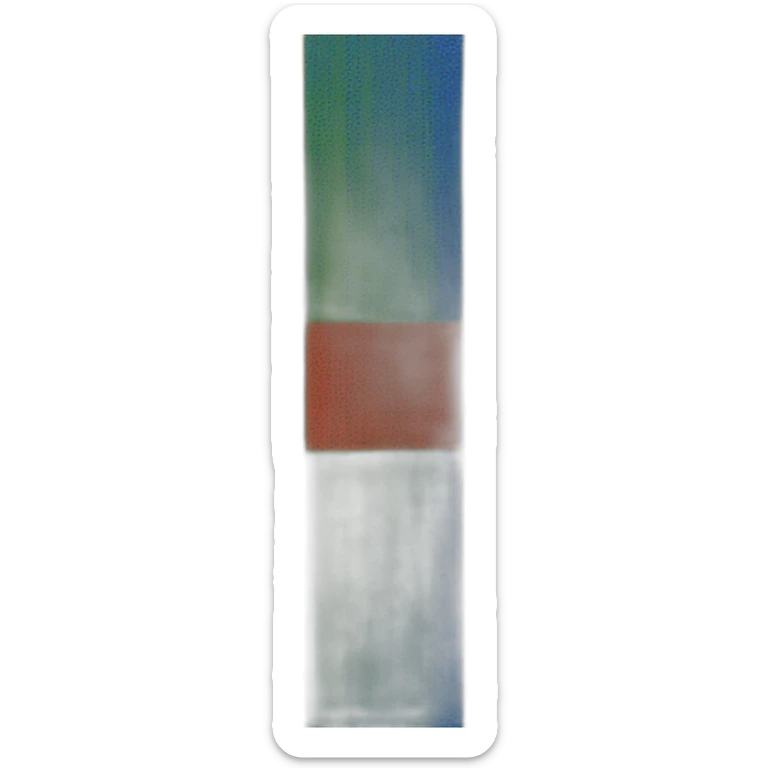 Tricolor bands rectangle( blue, green, yellow and a red tifinagh symbol in the center sticker