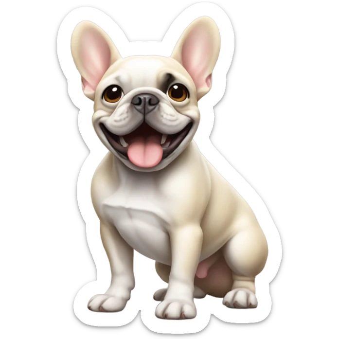 Frenchie high sticker