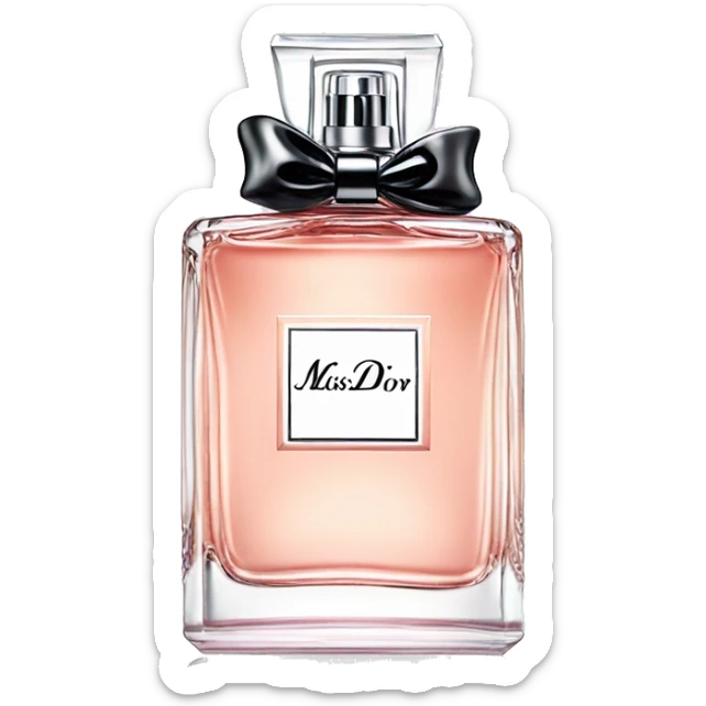 Miss dior perfume sticker