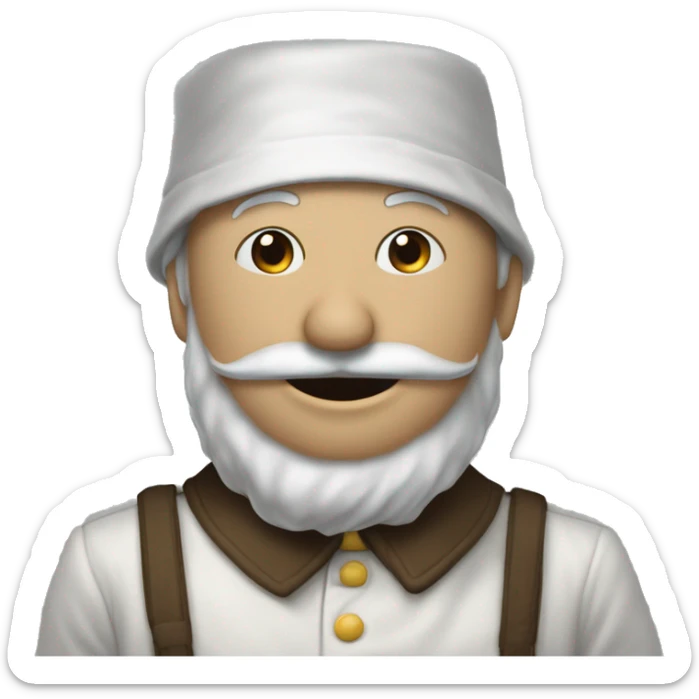 En bonhomme avec la main sur le nez qui ajoute ses doigts pour narguer quelu’un sticker