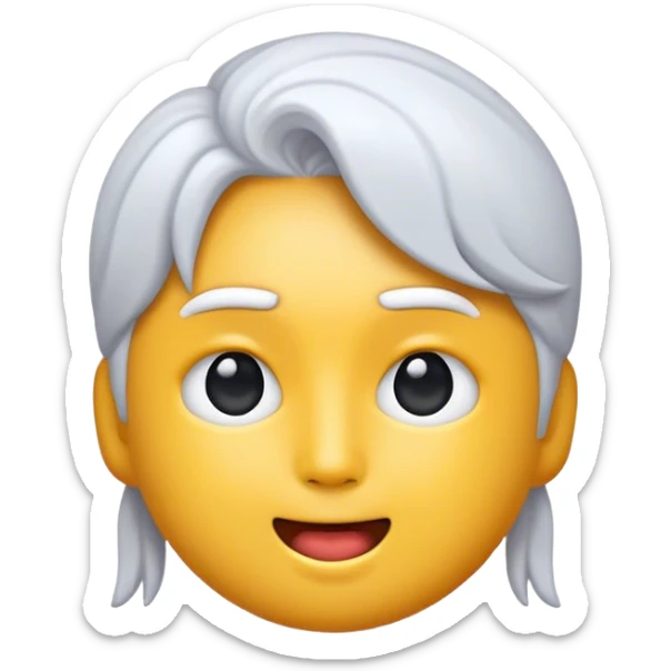 Cinematic Realistic K-pop Pop Culture Emoji, depicted with a modern, stylish portrayal capturing the essence of the K-pop phenomenon rendered with sleek textures and dynamic, vivid lighting. sticker