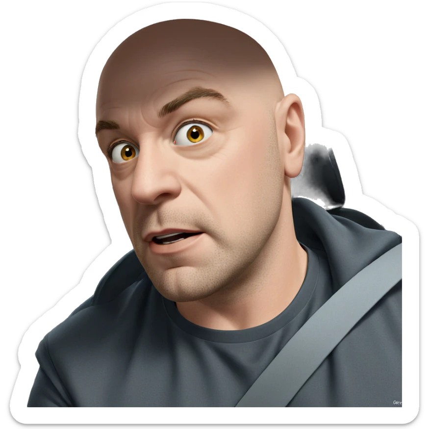 male in car interior sticker