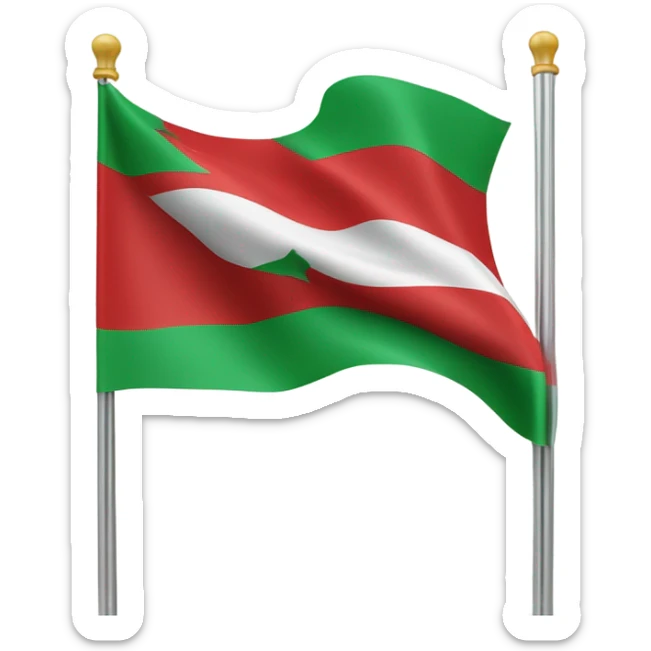 give me emoji flag syria al sawra in up green in down red in center white and 3 stras red sticker