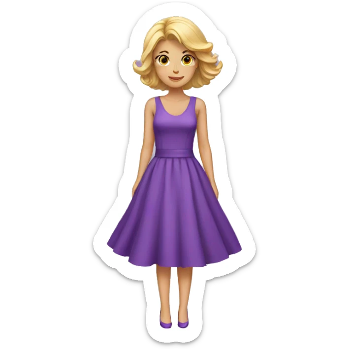 PURPLE DRESS  sticker