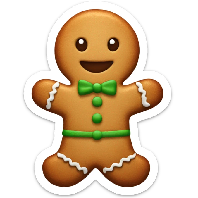 gingerbread cookie sticker