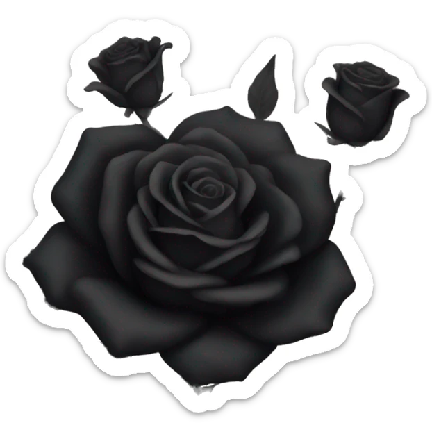 Black roses sticker