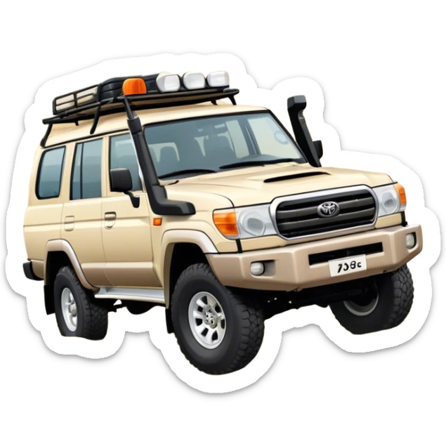 landcruiser 79 series - Toyota (Model Year: 2008) (Iconic colour: sand) sticker